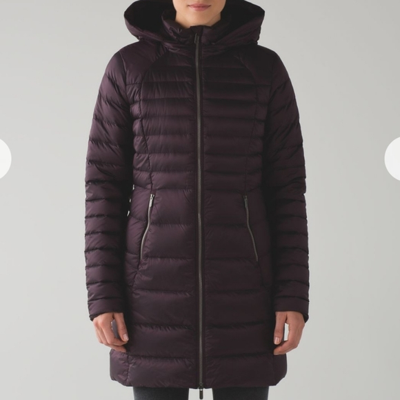 Lululemon Brave the Cold Puffer Coat 700-fill-Power *Black Cherry